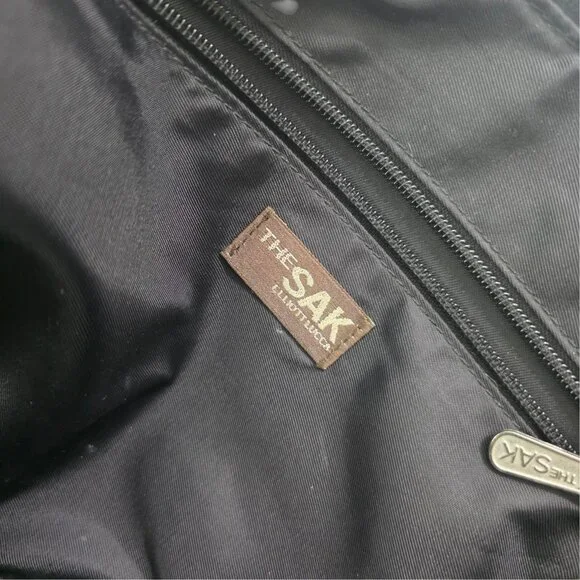 The SAK Elliot Lucca Collection Handback Black Crotchet Shoulder Bag Purse - Picture 2 of 15